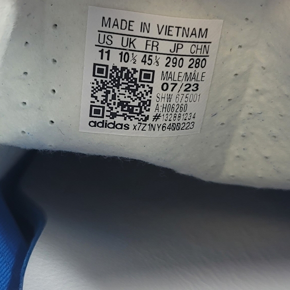 Adidas Men’s Gazelle Indoor Originals Mens Size 11 Blue Bird Gum H06260 Shoes - Picture 11 of 12